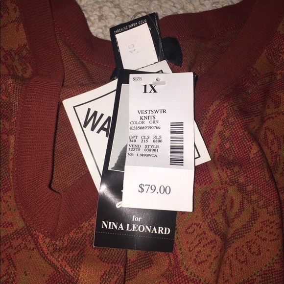 NWT Lennie for Nina Leonard Shawl size 1X - Picture 6 of 7